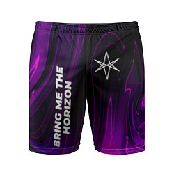 Мужские спортивные шорты Bring Me the Horizon violet plasma