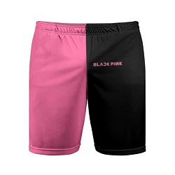 Шорты спортивные мужские Blackpink- двойной, цвет: 3D-принт