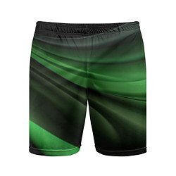 Шорты спортивные мужские Темная зеленая текстура, цвет: 3D-принт
