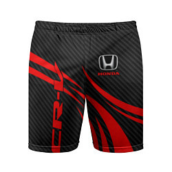 Мужские спортивные шорты Honda CR-V - красный и карбон