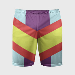 Шорты спортивные мужские Винтажный цвет 60 годов, цвет: 3D-принт