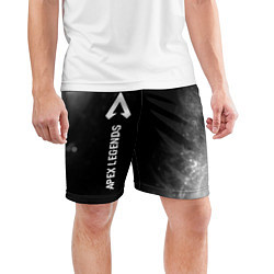 Шорты спортивные мужские Apex Legends glitch на темном фоне по-вертикали, цвет: 3D-принт — фото 2