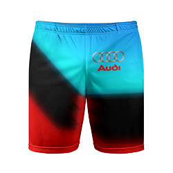 Шорты спортивные мужские AUDI sport brend color, цвет: 3D-принт
