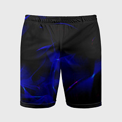 Шорты спортивные мужские Синий дым узоры, цвет: 3D-принт