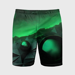 Мужские спортивные шорты Асимметрия растительного узора
