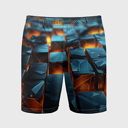 Мужские спортивные шорты Темные плитки в лаве