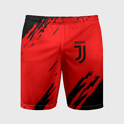 Шорты спортивные мужские Juventus краски спорт фк, цвет: 3D-принт