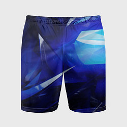 Шорты спортивные мужские Black and blue abstract background sport style, цвет: 3D-принт
