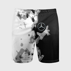 Шорты спортивные мужские Mercedes benz sport germany steel, цвет: 3D-принт