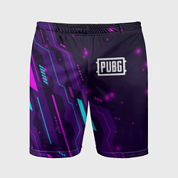 Мужские спортивные шорты PUBG neon gaming