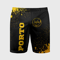 Мужские спортивные шорты Porto - gold gradient вертикально