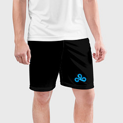 Шорты спортивные мужские Cloud9 - blue logo, цвет: 3D-принт — фото 2