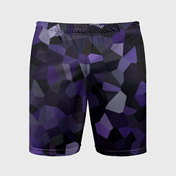 Мужские спортивные шорты Кристаллизация темно-фиолетового