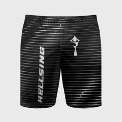 Шорты спортивные мужские Hellsing metal anime lines, цвет: 3D-принт