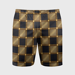 Мужские спортивные шорты Узор в шахматную клетку из квадратов