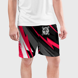 Шорты спортивные мужские One Piece electro lines, цвет: 3D-принт — фото 2