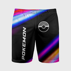 Шорты спортивные мужские Pokemon speed anime lights, цвет: 3D-принт