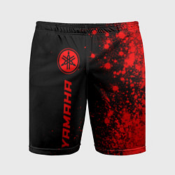 Шорты спортивные мужские Yamaha - red gradient по-вертикали, цвет: 3D-принт