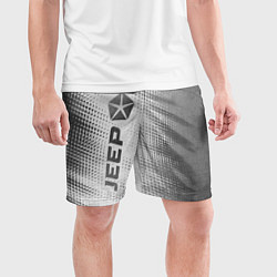 Шорты спортивные мужские Jeep - white gradient по-вертикали, цвет: 3D-принт — фото 2