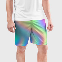 Шорты спортивные мужские Бензиновый градиент, цвет: 3D-принт — фото 2