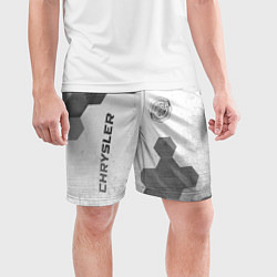 Шорты спортивные мужские Chrysler - white gradient вертикально, цвет: 3D-принт — фото 2