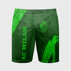 Мужские спортивные шорты AC Milan - green gradient вертикально