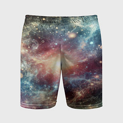 Шорты спортивные мужские Космическая туманность, цвет: 3D-принт