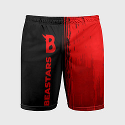 Шорты спортивные мужские Beastars - red gradient по-вертикали, цвет: 3D-принт