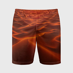 Шорты спортивные мужские Красная жара, цвет: 3D-принт