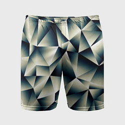 Шорты спортивные мужские Осколки льда, цвет: 3D-принт