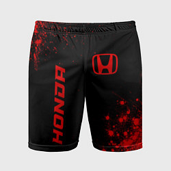 Мужские спортивные шорты Honda - red gradient вертикально