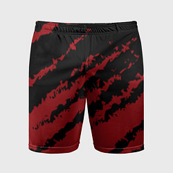 Мужские спортивные шорты The color is red and black