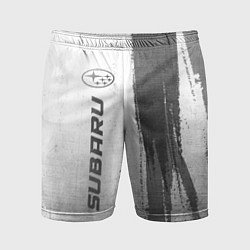 Шорты спортивные мужские Subaru - white gradient по-вертикали, цвет: 3D-принт