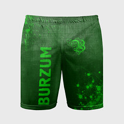Шорты спортивные мужские Burzum - green gradient вертикально, цвет: 3D-принт
