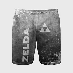 Шорты спортивные мужские Zelda - grey gradient вертикально, цвет: 3D-принт
