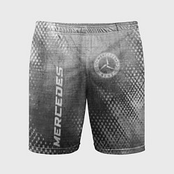 Мужские спортивные шорты Mercedes - grey gradient вертикально