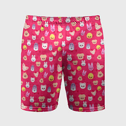 Шорты спортивные мужские Skzoo pattern pink, цвет: 3D-принт