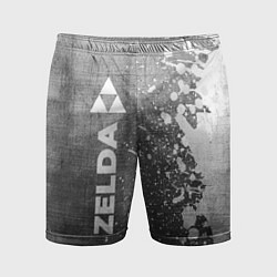 Шорты спортивные мужские Zelda - grey gradient по-вертикали, цвет: 3D-принт