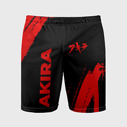 Мужские спортивные шорты Akira - red gradient вертикально