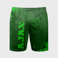 Шорты спортивные мужские Ajax - green gradient вертикально, цвет: 3D-принт