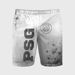 Шорты спортивные мужские PSG - white gradient вертикально, цвет: 3D-принт