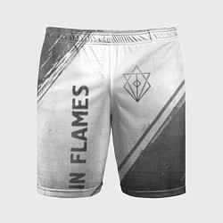 Мужские спортивные шорты In Flames - white gradient вертикально