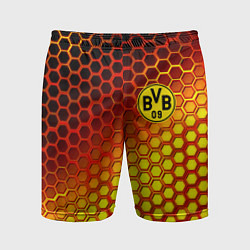 Шорты спортивные мужские Borussia металлические соты, цвет: 3D-принт