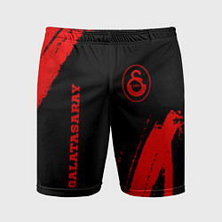Мужские спортивные шорты Galatasaray - red gradient вертикально