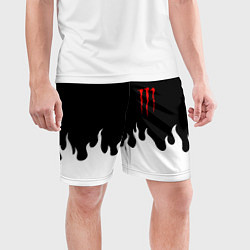Шорты спортивные мужские Monster energy red logo, цвет: 3D-принт — фото 2