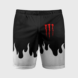 Мужские спортивные шорты Monster energy red logo