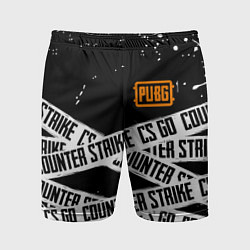 Шорты спортивные мужские CS x pubg, цвет: 3D-принт