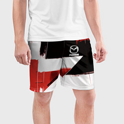 Шорты спортивные мужские Mazda логотип, цвет: 3D-принт — фото 2