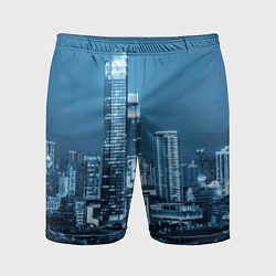 Шорты спортивные мужские City, цвет: 3D-принт
