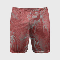 Мужские спортивные шорты Черепа лошадей - эскиз